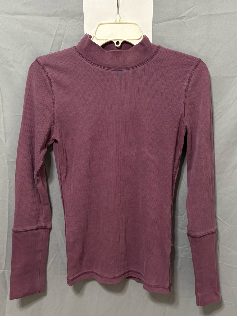 Intimately Free People The Rickie Ribbed Mock Neck Long Sleeve Top